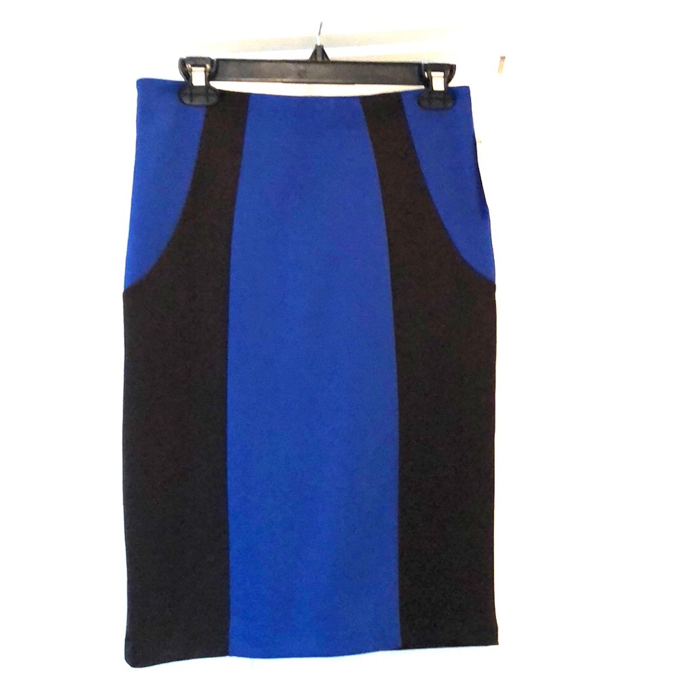 Color block bodycon pencil skirt